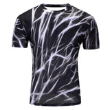 Hot selling New fashion Men's 3D apple/tree printing t shirt