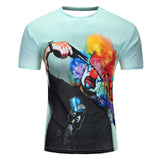 Hot selling New fashion Men's 3D apple/tree printing t shirt
