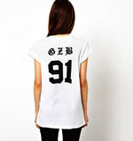 Kpop 2ne1 cl Same Bad Girl Eyelash Red Lips Print T Shirt