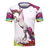 2017 New Arrivals Mens 3d T-shirt Print Winter Forest