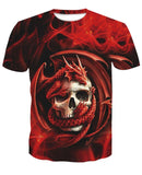 2018 new skull 3D T Shirt Summer Mens Fashion Tops