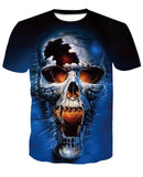 2018 new skull 3D T Shirt Summer Mens Fashion Tops