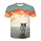 Newest 3D Print Lightning lion Cool T-shirt
