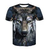 Newest 3D Print Lightning lion Cool T-shirt