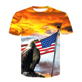 Newest 3D Print Lightning lion Cool T-shirt
