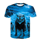 Newest 3D Print Lightning lion Cool T-shirt