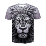 Wolf Warrior by SunimaArt 3D T shirts Men T-shirts