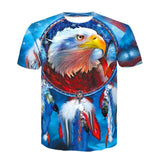 Wolf Warrior by SunimaArt 3D T shirts Men T-shirts
