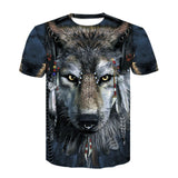 Wolf Warrior by SunimaArt 3D T shirts Men T-shirts