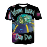 New Fashion Brand T-shirt Hip Hop 3d color Skulls Harajuku Animation