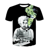 New Fashion Brand T-shirt Hip Hop 3d color Skulls Harajuku Animation