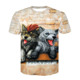 Devin Du 2018 Newest Harajuku Wolf 3D Print Cool T-shirt