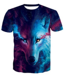 Devin Du 2018 Newest Harajuku Wolf 3D Print Cool T-shirt