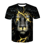 Devin Du 2018 Newest Harajuku Wolf 3D Print Cool T-shirt