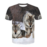 Devin Du 2018 Newest Harajuku Wolf 3D Print Cool T-shirt