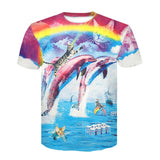 Devin Du 2018 Newest Harajuku Wolf 3D Print Cool T-shirt