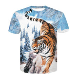 Devin Du Tiger T shirt Animal 3d T-shirt Punk Print Shirts Gothic