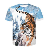 Devin Du Tiger T shirt Animal 3d T-shirt Punk Print Shirts Gothic