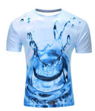 Black And White Vertigo Hypnotic Printing T Shirt