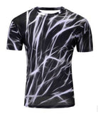 Black And White Vertigo Hypnotic Printing T Shirt