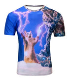 Black And White Vertigo Hypnotic Printing T Shirt