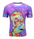 Black And White Vertigo Hypnotic Printing T Shirt