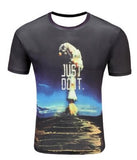 Black And White Vertigo Hypnotic Printing T Shirt