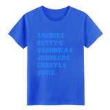 riverdale archi e betty veronica jughead cheryl t shirt