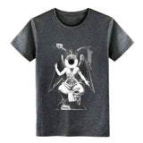 Eyeskeptic baphomet with cats t shirt