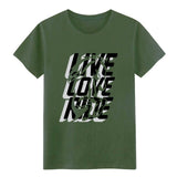 live love ride equitation horseback riding t shirt