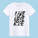 live love ride equitation horseback riding t shirt