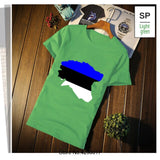 Custom Estonia T-Shirt Funky Plus Size 3xl Men's Tshirt