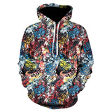 2019 Devin Du fashion top 3D printed clown poker hoodie