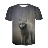 Wolf T Shirt Men 2018 T-Shirts Short Sleeve Round Neck
