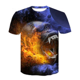 Wolf T Shirt Men 2018 T-Shirts Short Sleeve Round Neck